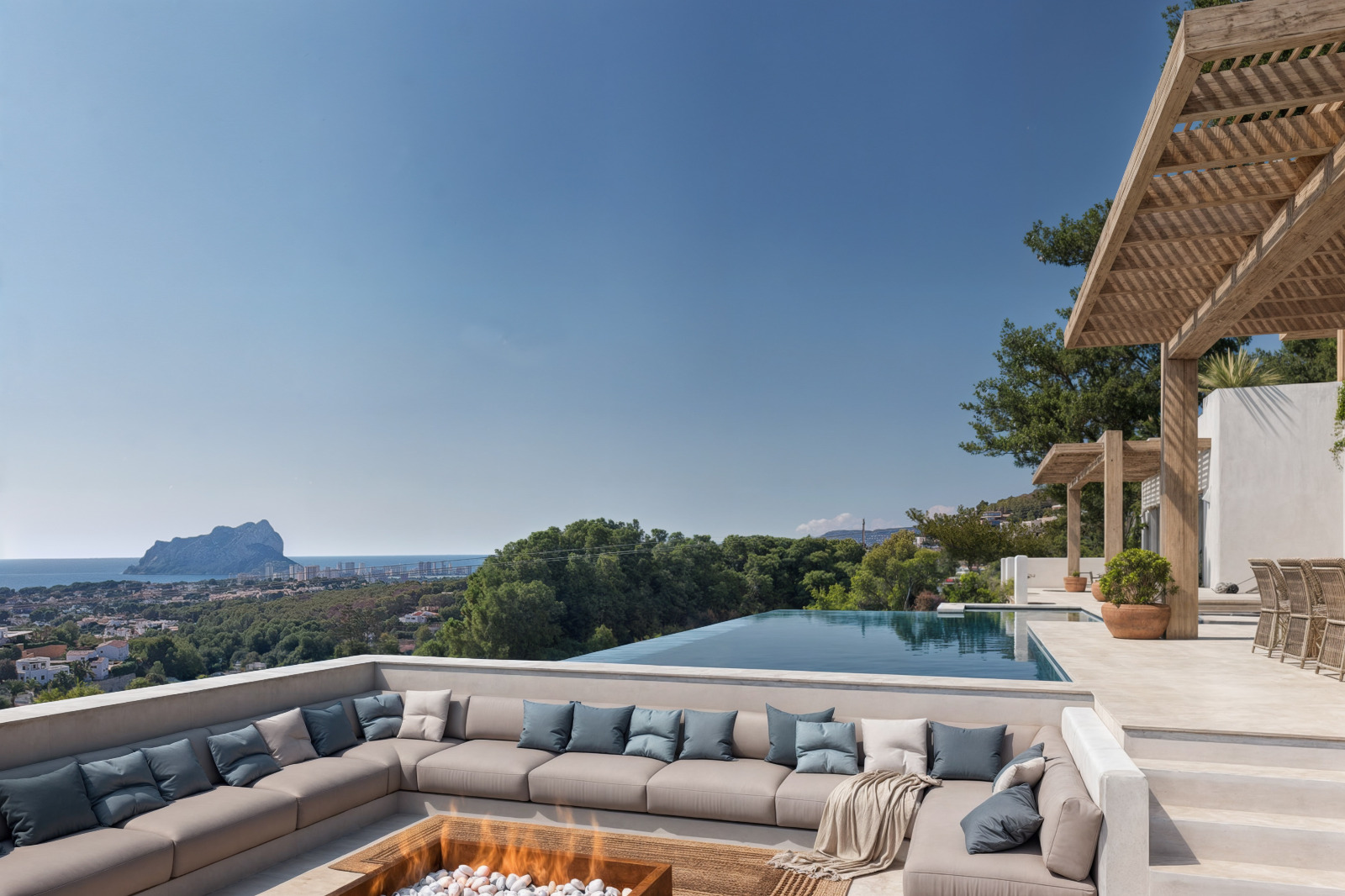 Bright new-build villa with sea views in Benissa - View 3