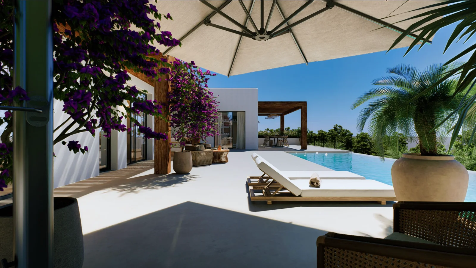 Mediterrane Luxusvilla im Ibiza-Stil mit Meerblick in Benissa Buenavista - View 2