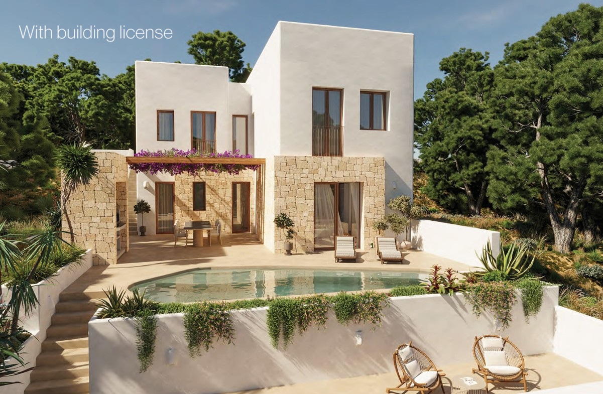 Ibiza-style villa with building license in Benissa - View 2