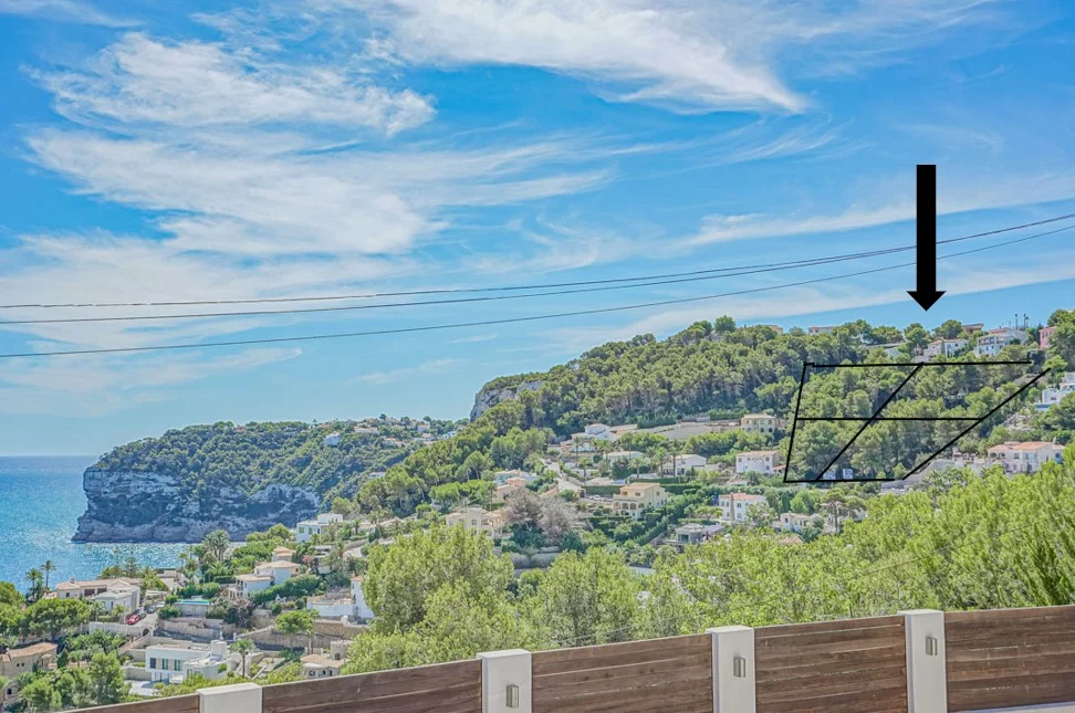 Grundstück mit fantastischem Meerblick in Portichol - View 3