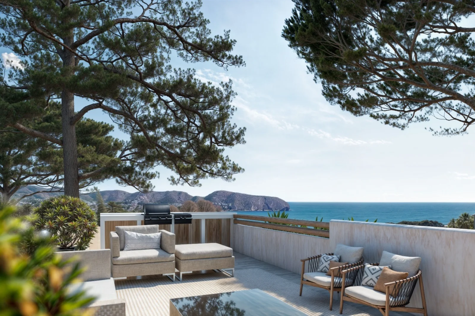 Luxuriöse Villa im Ibiza-Stil im Bau befindlich - Main
