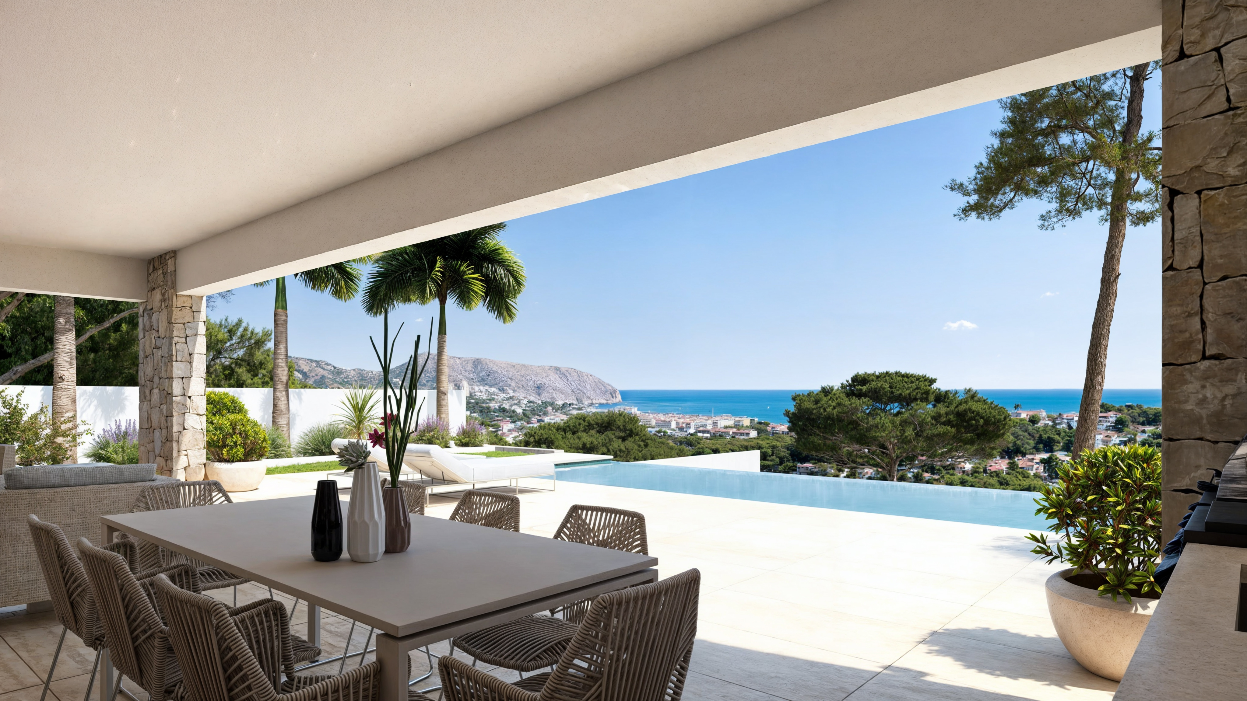 Luxuriöse Neubauvilla mit Meerblick in Moraira - Main
