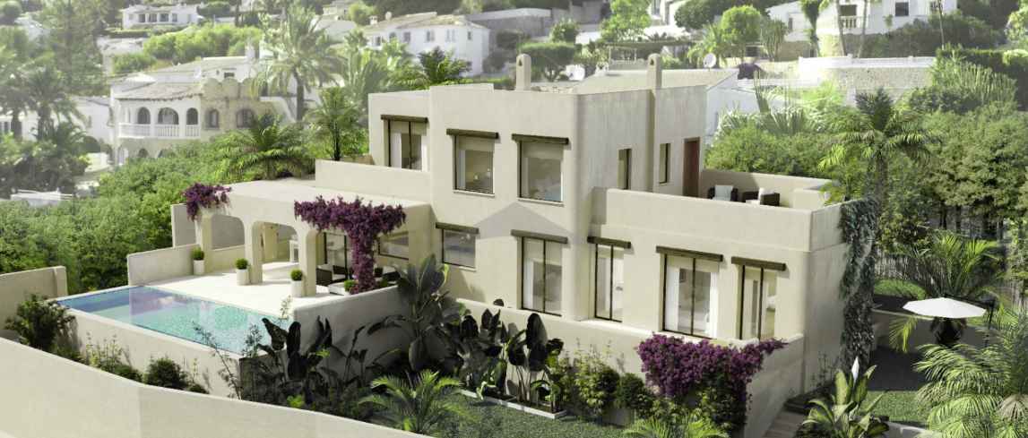 Moderne mediterrane Villa in Moraira mit Meerblick - View 2