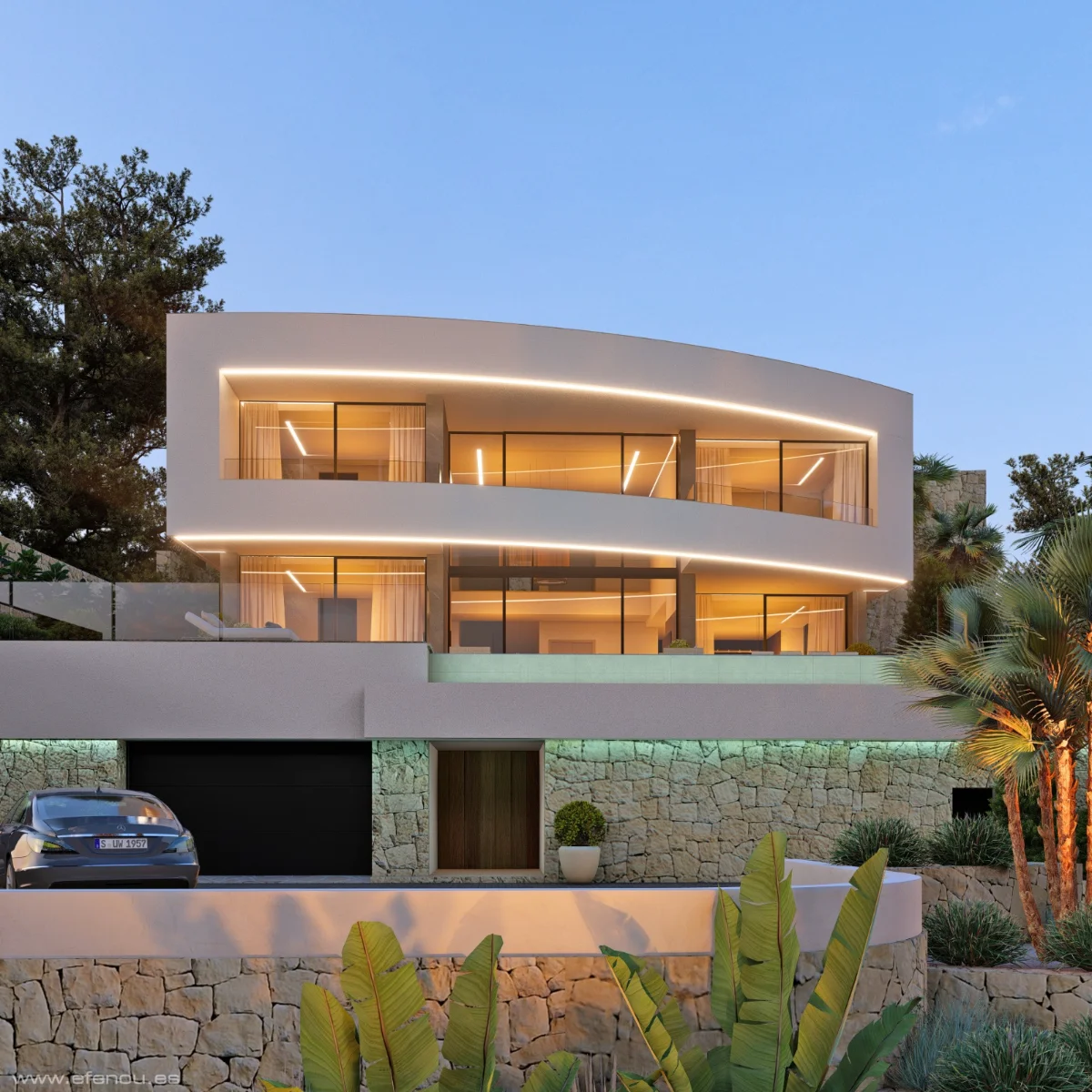 Großzügige Neubau-Villa mit Meerblick in Calpe - Main